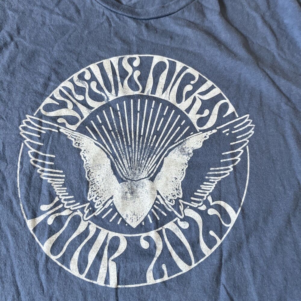 Stevie Nicks 2023 Tour T-Shirt Size Medium Double Sided Blue - Picture 2 of 7